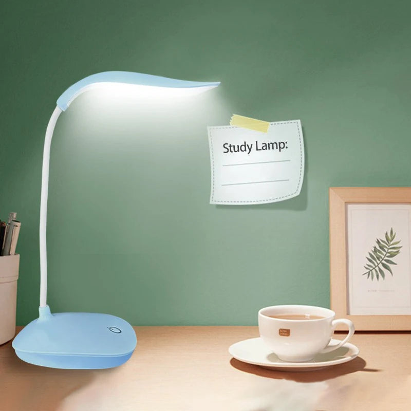 LED Desk Lamp | Eye-Care Study Light with USB Charger