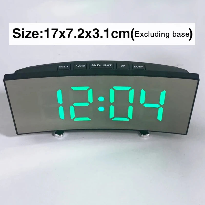 LED Digital Desk Clock | Temperature Display & Adjustable Brightness
