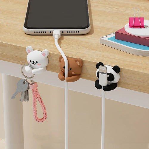 Desk Cable Organizer Clips | Self-Adhesive Wire Manager