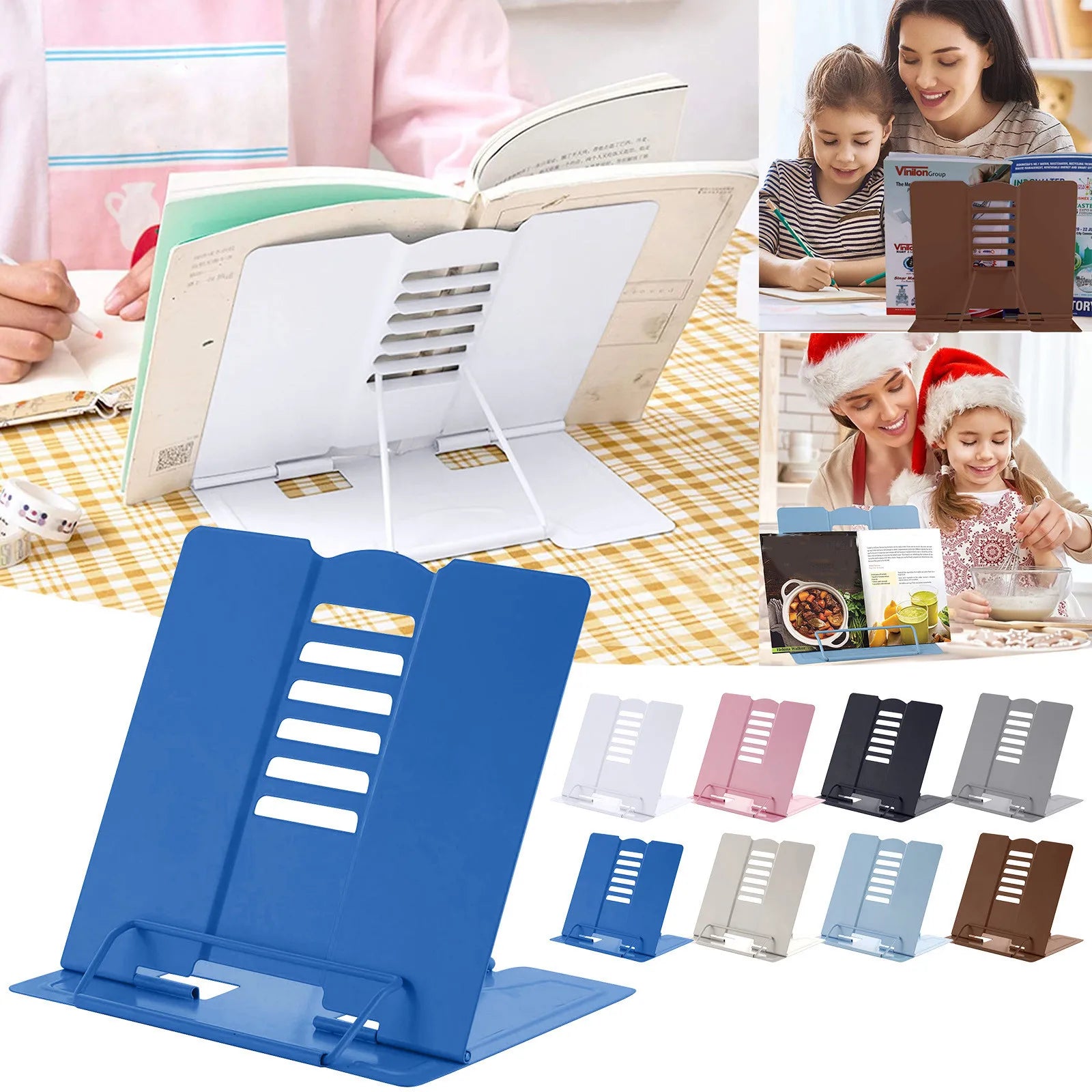 Adjustable Book Stand | Foldable Desk Reading Holder