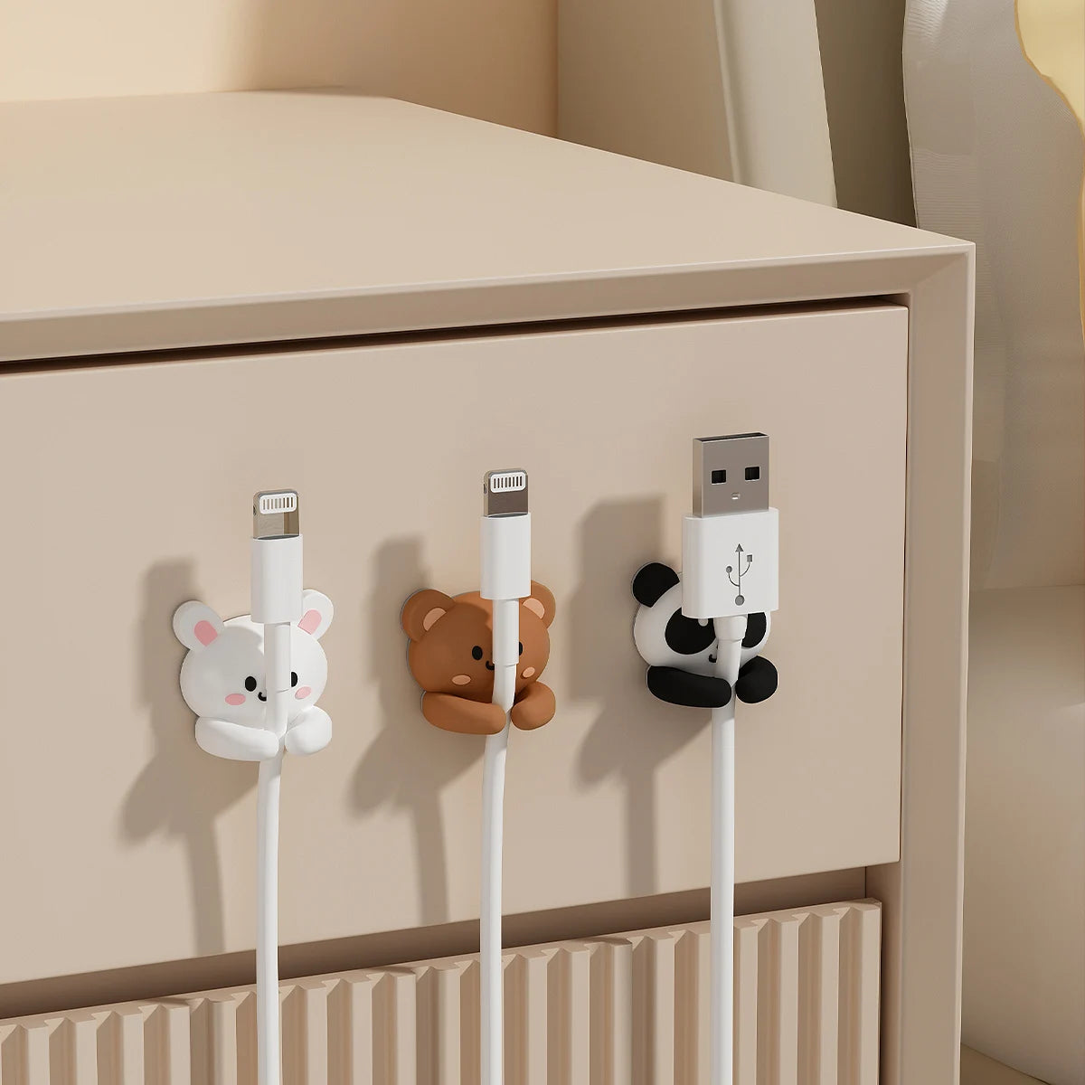 Desk Cable Organizer Clips | Self-Adhesive Wire Manager
