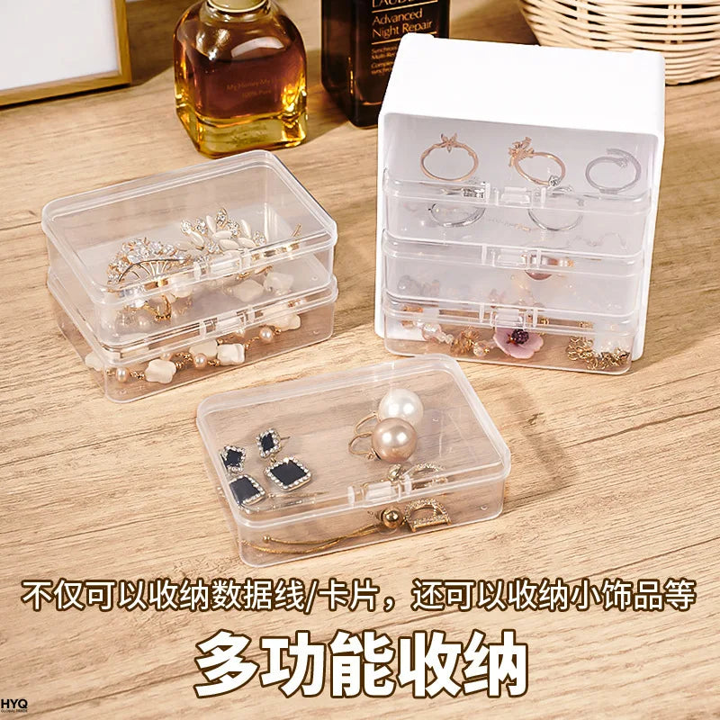 Desktop Cable Storage Box | 7-Compartment Desk Organizer