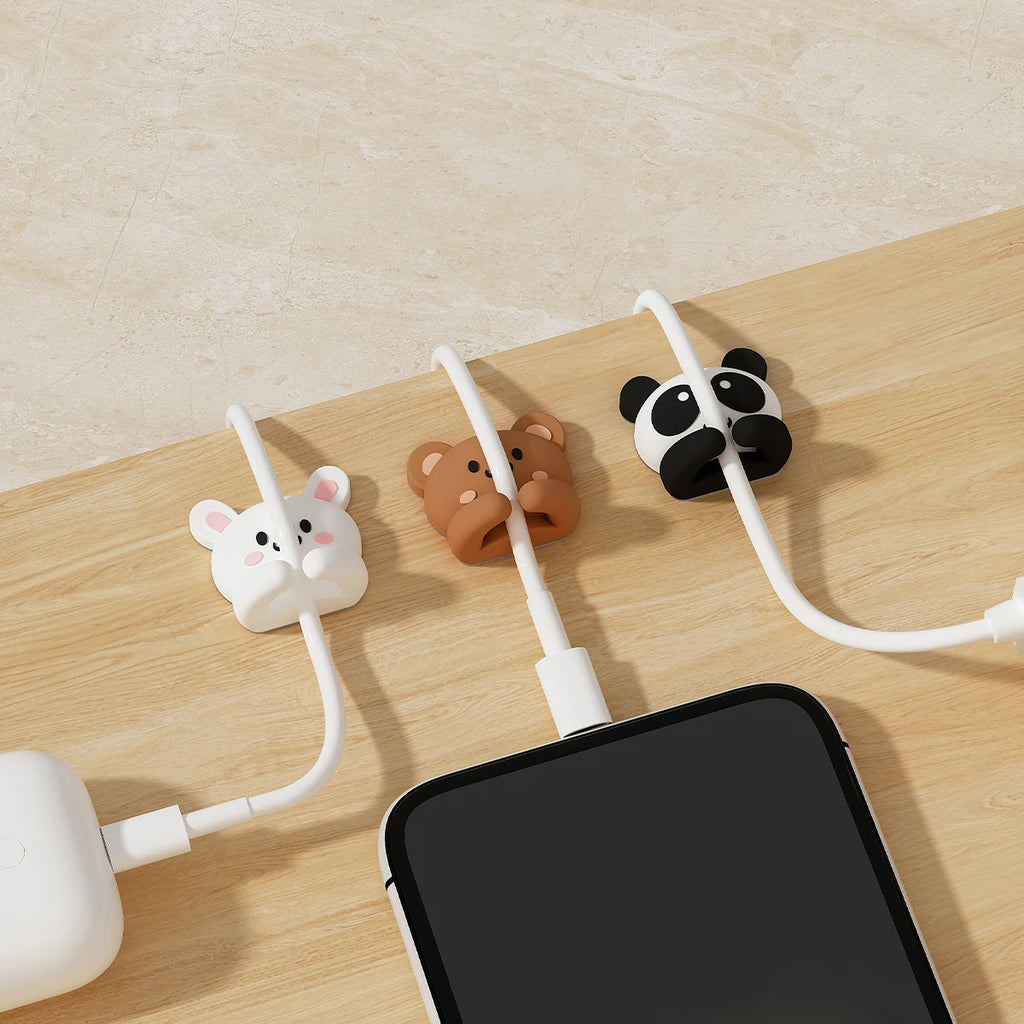 Desk Cable Organizer Clips | Self-Adhesive Wire Manager