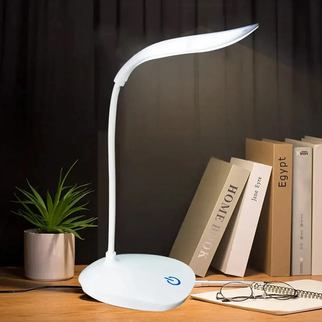 LED Desk Lamp | Eye-Care Study Light with USB Charger