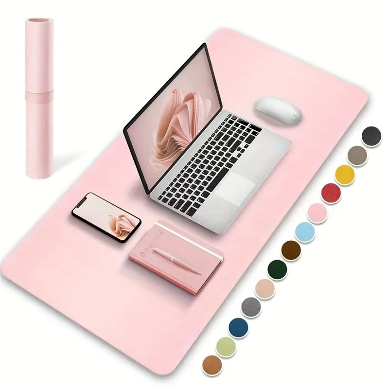 PU Leather Desk Mat | Large Waterproof Study Desk Pad