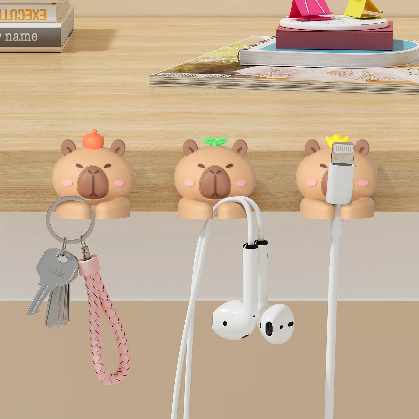 Desk Cable Organizer Clips | Self-Adhesive Wire Manager